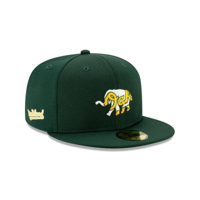 Oakland Athletics Gorra | New Era MLB Batting Practice 59fifty Fitted Cap Mexico - Verdes
